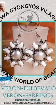 Ewa Design - Ewa Gyongyos Vilaga - Veron Earrings  - Hungarian / English