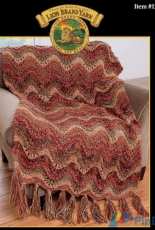 Lion Brand Yarn-N°1235A-Luxury Throw- Free