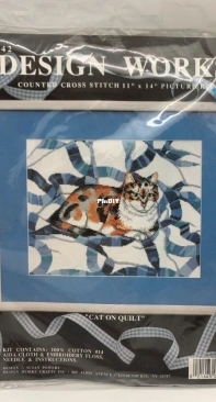 Design Works 1042 Cat on Quilt XSD