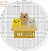 Daily Cross Stitch - Cat Lady Kit