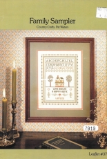 Country Crafts Leaflet #37 - Pat Waters - Family Sampler