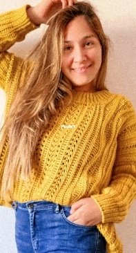 Tina Tejidos - Denise Haedo - Sweater Coco - Spanish