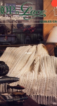 Annies Attic - Annie Potter - 846A Loop and Lace Mile a Minute Afghans Cables Cables