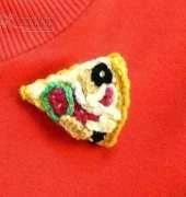 Melbangel - Amy Lim - Pizza Brooch
