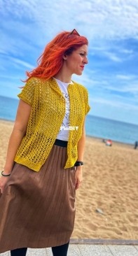 Triana Cardigan - Marina Storm - English, Spanish