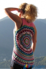 Lene Unmack Larsen - LULs Flower Power Vest - Danish - English - Free