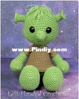 Left Handed Crocheter - Jennifer Adams - Neptune the orge