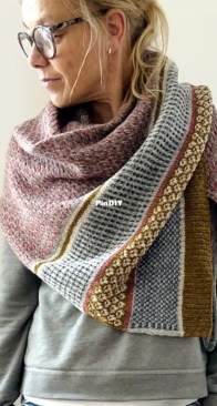 SSP - Slip Stitch Party Shawl by Isabell Kraemer - Spanish, Swedish