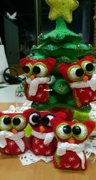Christmas owls
