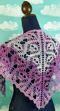 Fille Wegler - Top Down Skulls Shawl