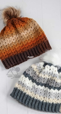 Winding Road Crochet - Lindsey Dale - Cluster Stitch Crochet Hat - Free
