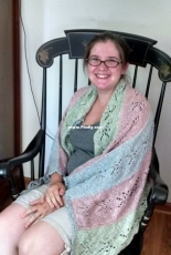 Frost Blossom Shawl by Laurie Sand-Free