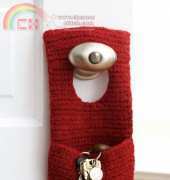 Patons-Felted Door Knob Organizer #144 - free