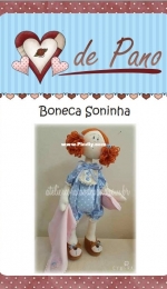 Coracao de Pano - Boneca Soninha