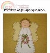 Wee Folk Art-Primitive Angel applique