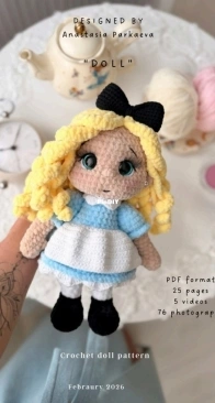 Parkaeva HM/ Easy Crochet Love - Anastasia Parkaeva - Doll