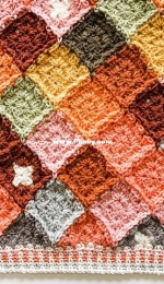 Bias Granny Temperature Blanket by Toni Lipsey