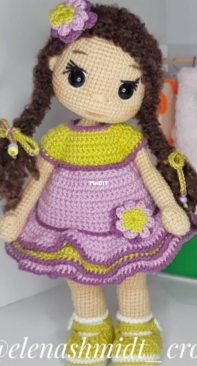 Crochet Toys - Elena Shmidt - Елена Шмидт - Toffee Doll - Кукла Ириска - Russian