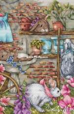 Garden with Rabbits by Daria Mastrakova XSD
