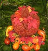 Crafts by AP - Armina Parnagian - Large Crocheted Harvest Pumpkin
