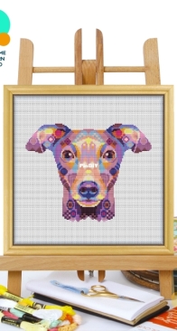 Awesome Pattern Studio - CS2122 - Mandala Italian Greyhounds XSD
