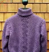 Mari Sweaters - MS170 - Lattice Cable Turtleneck