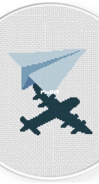 Daily Cross Stitch - Paper Plane Dream