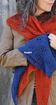 Ghost Flowers Scarf by Amy Christoffers