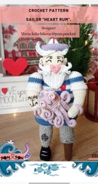 Pom.Pon.Knit - Maria Kalachikiva - Sailor Heart Rum