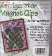 June Grigg Design K407 Cucumber Refrig Magnet Clip
