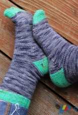 Extranilla Socks by Meaghan Schmaltz-Free