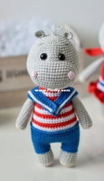 Crochet Friends Lab - Tatyana/Tatiana Kostochenkova - Hippo Mailo - БЕГЕМОТЯ МОТЯ -Russian