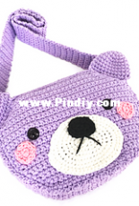 Herter Crochet Designs - Ida Herter- Violet the Teddy Bear Purse
