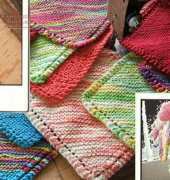 Garter Dishcloth with Pointy Corners by Marlene Wood