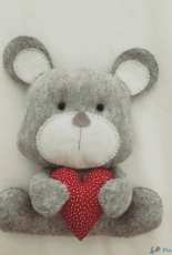 Artesanatos.com - Urso/ Bear felt Pattern - Portuguese