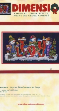 Dimensions - 8690 Joyful Snowmen XSD