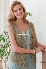 Four Seasons Knit Vest by Julie Farmer - FREE