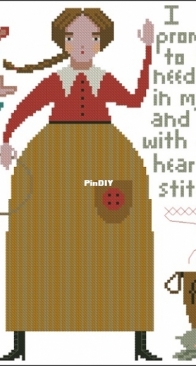 Teresa Koguts Creative Whims XS328 Needleworkers Oath PCS