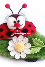 Ladybug with flower