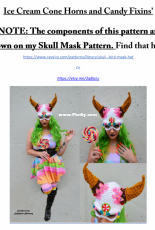 Crochetverse - Stephanie Pokorny - Ice Cream Cone Horns and Candy Fixins