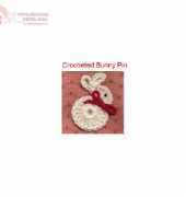 Crochet Bunny Pin