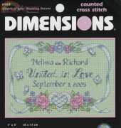 Dimensions 6963 - Ribbon of Love Wedding Record