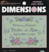Dimensions 6963 - Ribbon of Love Wedding Record