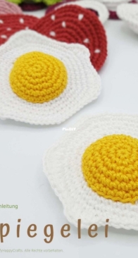 Tiffy Happy Crafts - Tiffy Pursia - Fried Egg - Spiegelei - English - German