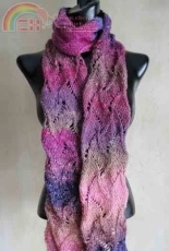 #37 Curvy Scroll Scarf by SweaterBabe