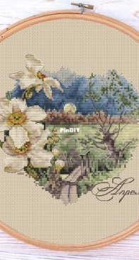 Ameli Stitch - Landscapes - April by Anna Smith