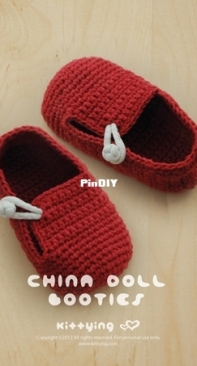 Kittying - Meinu Xing - Belle Ying - CD01-R-Pat - China Doll Booties