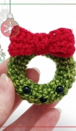 Delinlea - Danielle - Blogmas 2020 - Christmas Wreath Amigurumi -  English - Free