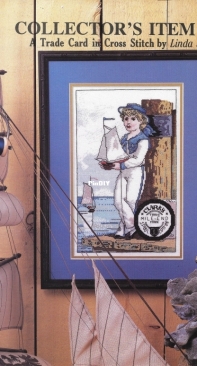 The Scarlet Thread - Collectors Item 5 - A Trade Card in Cross Stitch by Linda Jary