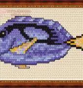 Megat Cross Stitch 826 - Fish Purple
